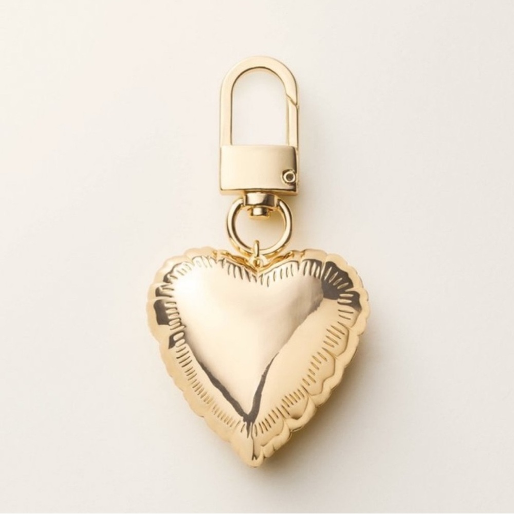 Kate Spade X Target Mylar Balloon Heart Bag Charm Keychain